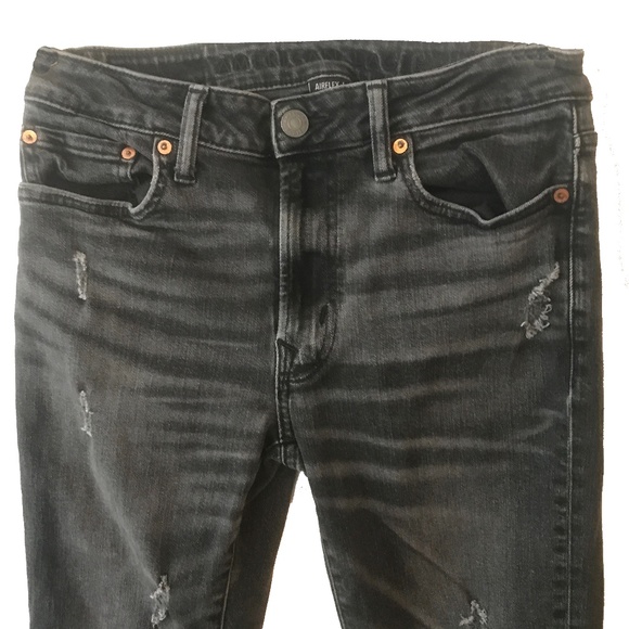 AMERICAN EAGLE AIRFLEX + DISTRESSED JEANS SIZE 30 X 34 - Picture 3 of 7